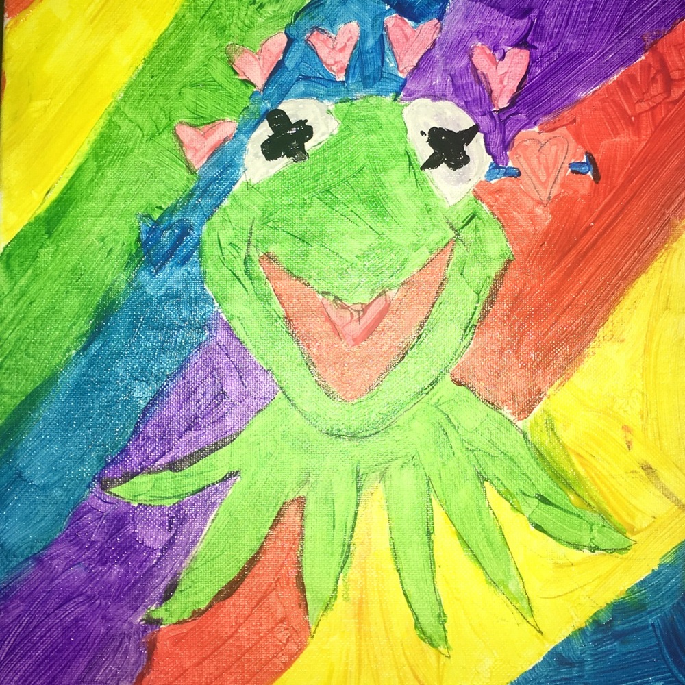 This is my Kermit painting, it is very valuable ❤️